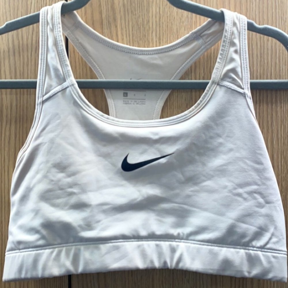 White Nike Sports Bra
